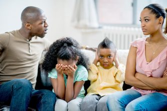 Parents fighting can be stressful for children