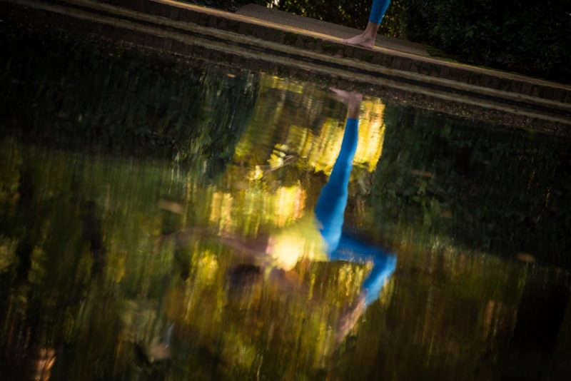 Yoga at Empire State Mine in Grass Valley