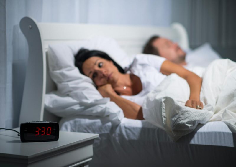 Sleeplessness at night
