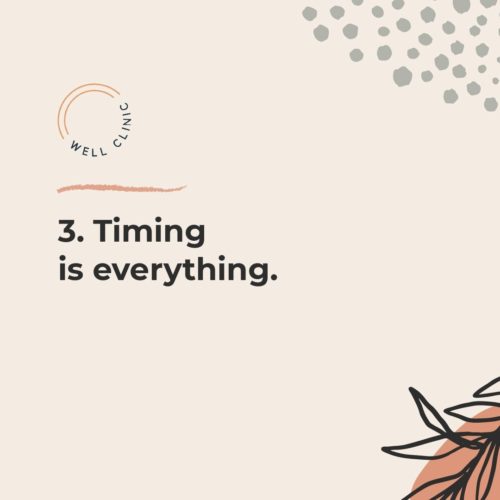 Timing is everything