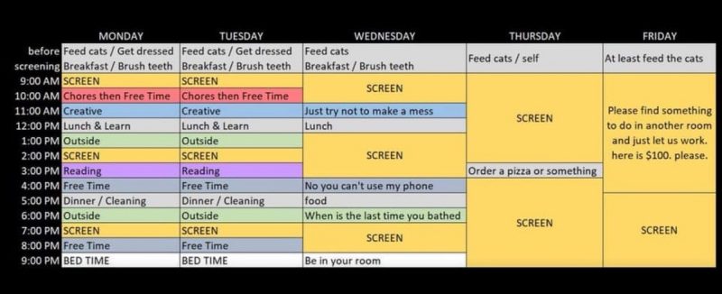 pandemic-schedule