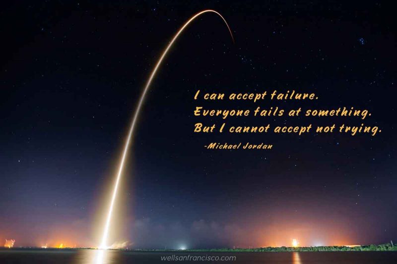 "I can accept failure" quote by Michael Jordan