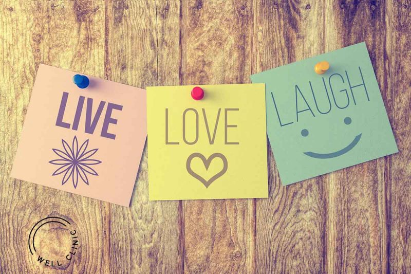 "Live, laugh, love" quote