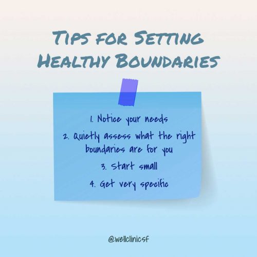 Tips for Setting Healthy Boundaries