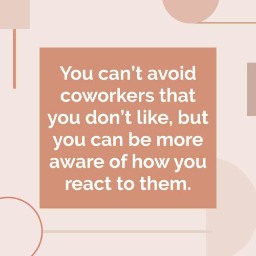 how to deal with coworkers