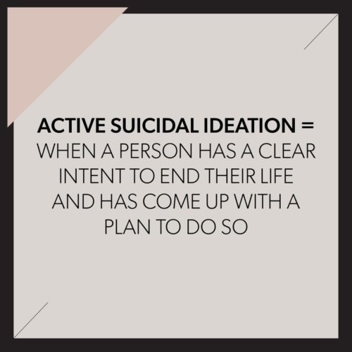 Active Suicidal Ideation