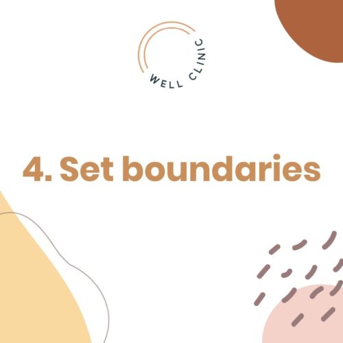 Set boundaries