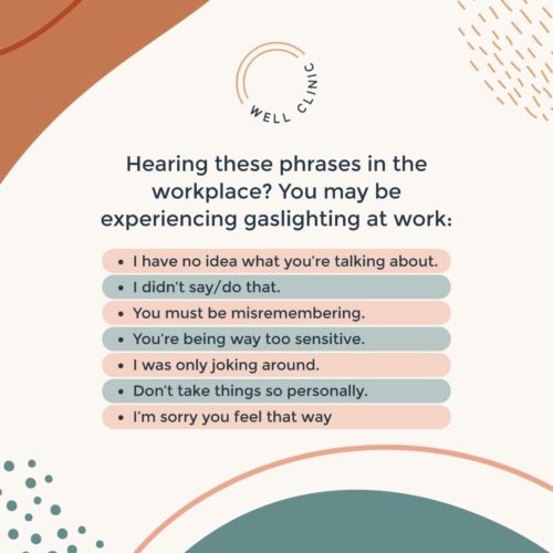 Gaslighting in the workplace