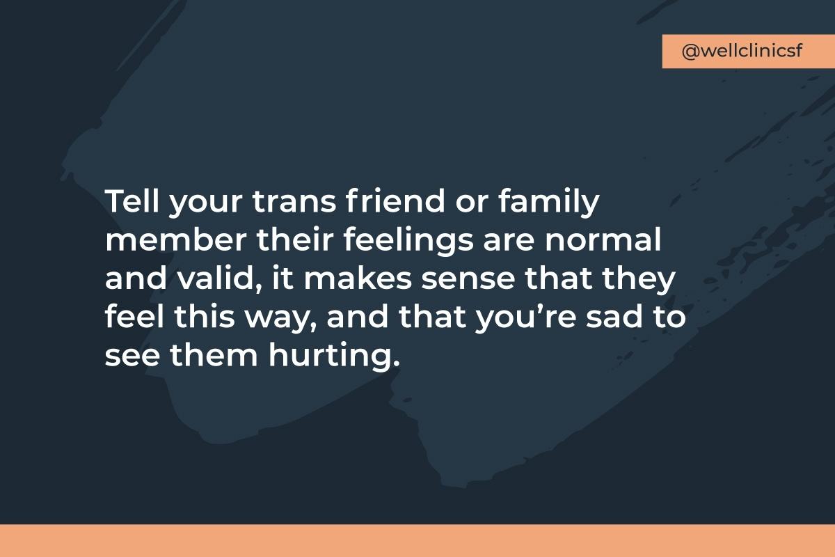 How to support trans friends and family